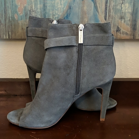 BCBGeneration Cassia Peep Toe Suede Booties - Picture 3 of 7
